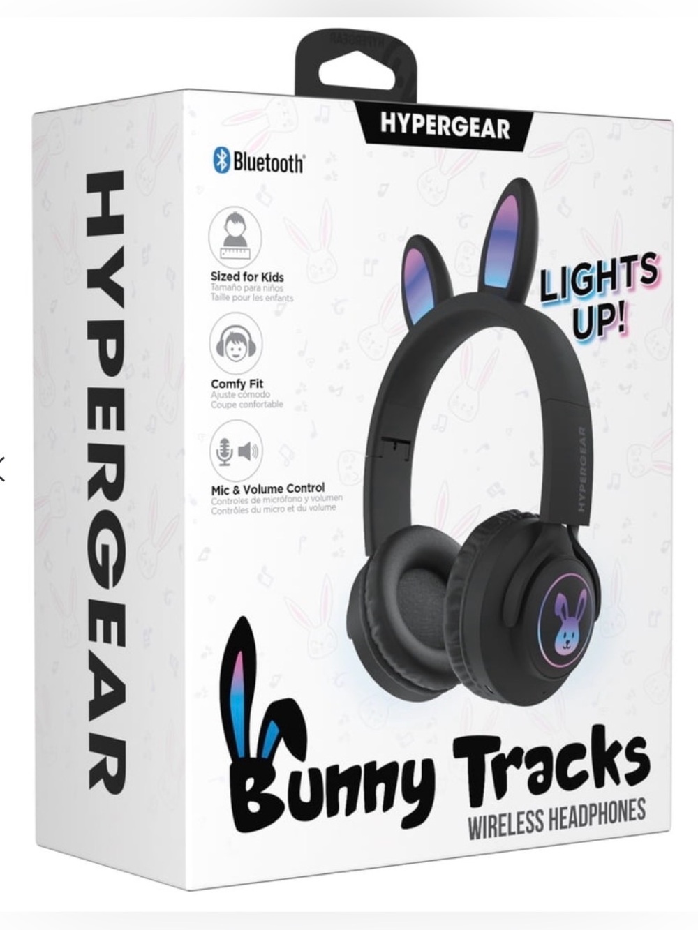 Light up wireless hyper gear bunny tracks headphones